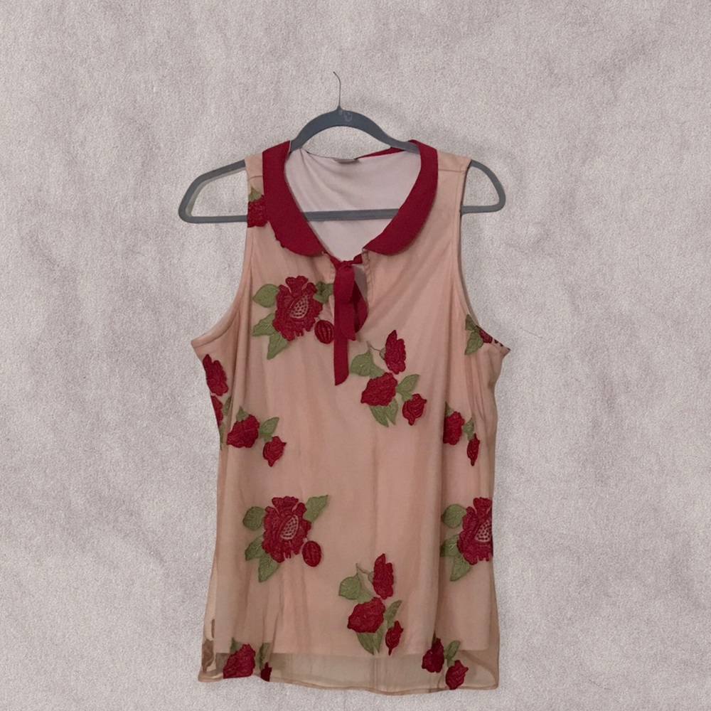 Lauren Conrad Disney XL Sleeveless Rose Top